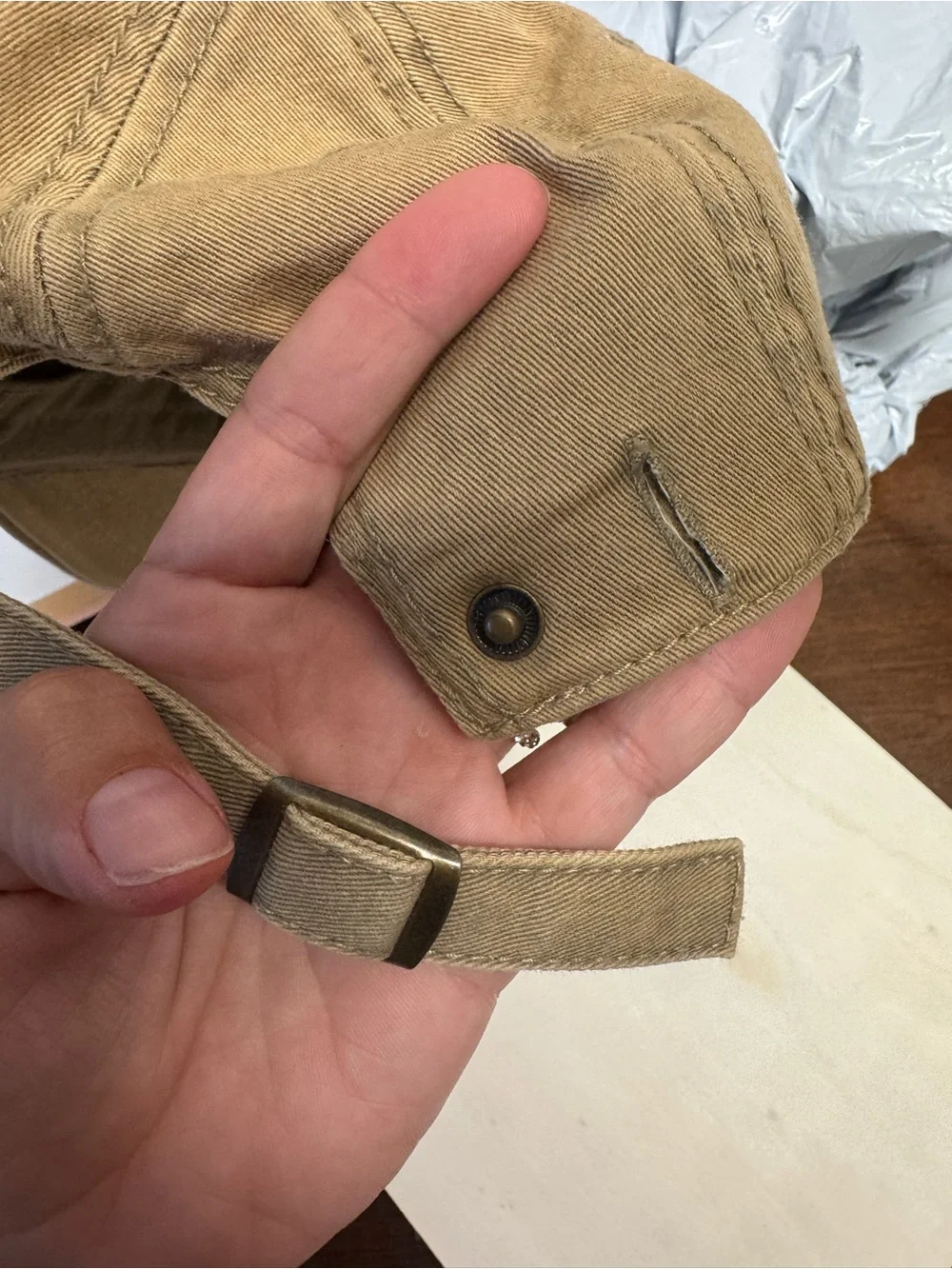 Levi's Khaki/Tan Cotton Logo Cap